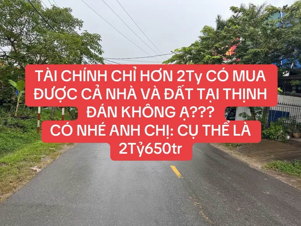 Nhà cấp 4 mặt đường Tố Hữu, Thái Nguyên 117m² giá chỉ 2.65 tỷ - Cơ hội đầu tư tuyệt vời!