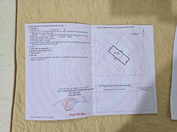 Đất nền tại Hà Khánh, Hạ Long 225m² - Giá thỏa thuận, vị trí đẹp!