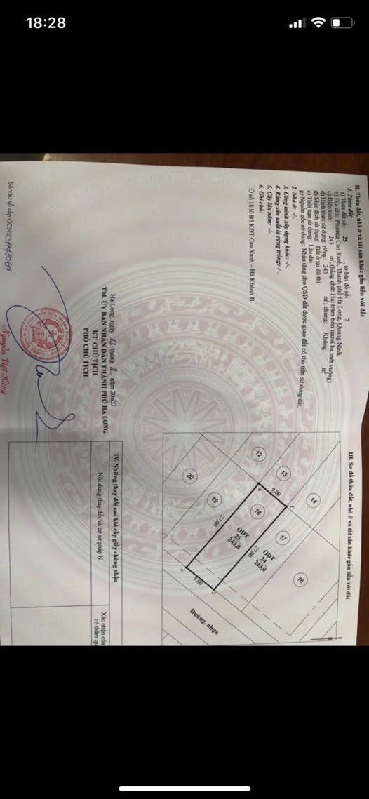 Đất nền B5-18, Cao Xanh, Hạ Long 243m² - Giá thỏa thuận hợp lý!