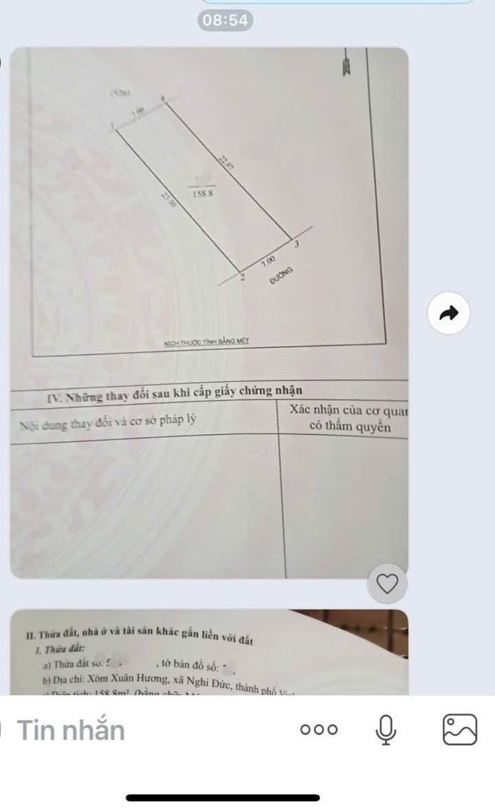 Đất nền Khối Xuân Hương, Vinh 161m² giá 1.621 tỷ - Đường ô tô thông thoáng!