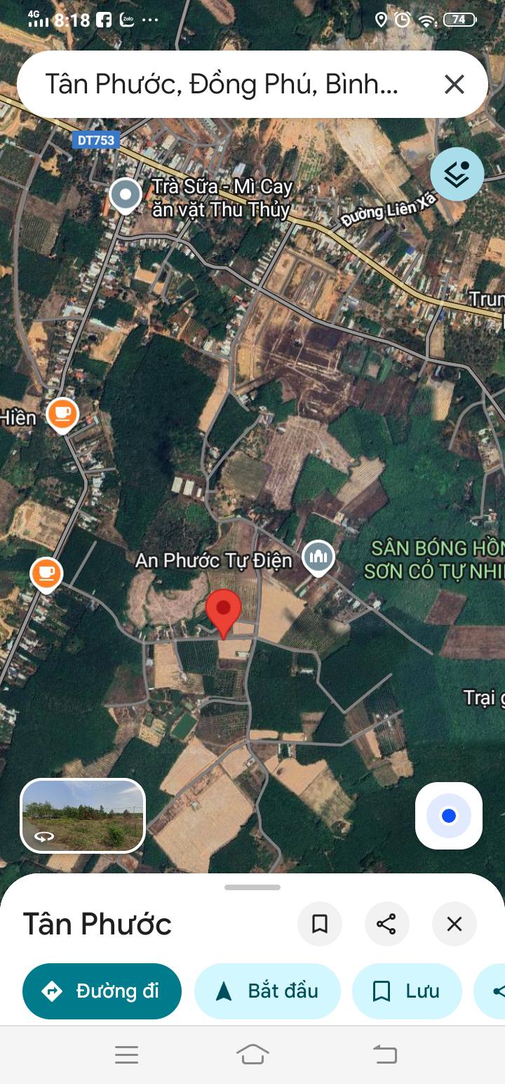 Đất nền Tân Phước, Đồng Phú 3600m² giá 660 triệu - Mô hình nhà vườn lý tưởng!