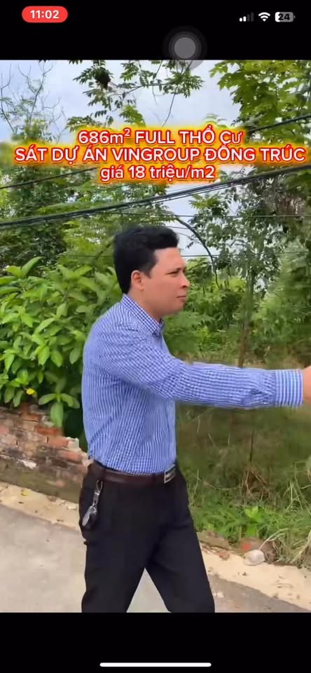 Đất thổ cư 686m² tại Đồng Trúc, Thạch Thất - Tiềm năng đầu tư lớn!