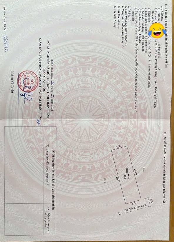 Nhà 3 tầng Quảng Thịnh, Thanh Hóa 120m² giá 30 tỷ - Chính chủ cần bán gấp!