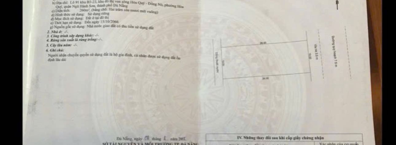 Biệt thự Đồng Khoa Hòa Quý 260m² giá thỏa thuận - Hướng Đông, vị trí đẹp đối diện công viên!