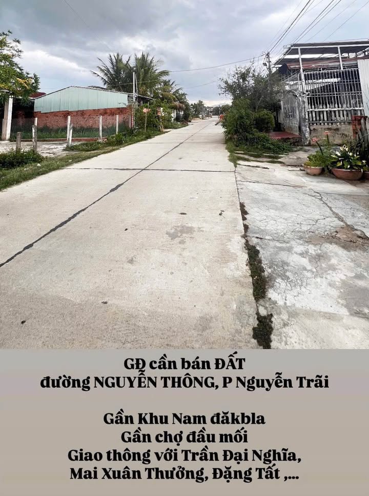 Bán đất Nguyễn Thông, phường Nguyễn Trãi, 640m² - Hướng Tây Nam, giá chỉ 2 tỷ