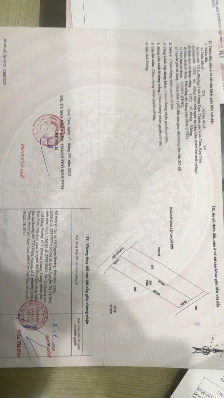 Đất nông nghiệp 1426m² tại phường Đăk Bla, TP Kon Tum - Chính chủ bán giá tốt!