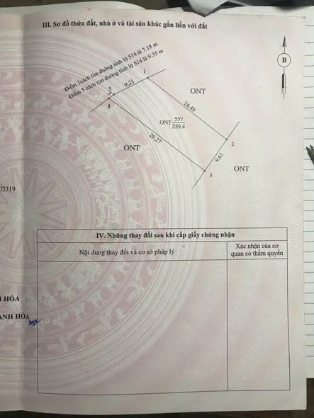 Đất thổ cư Hợp Thắng, Triệu Sơn 240m² giá 1.8 tỷ - Vị trí đắc địa gần công ty!