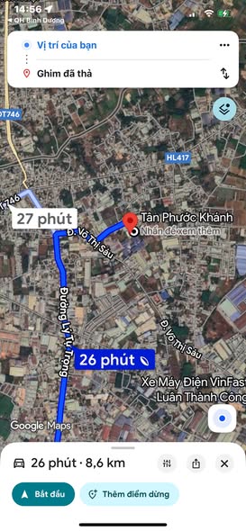 Đất nền Tân Khánh, Tân Uyên 1111m² giá 7.2 tỷ - Pháp lý rõ ràng!