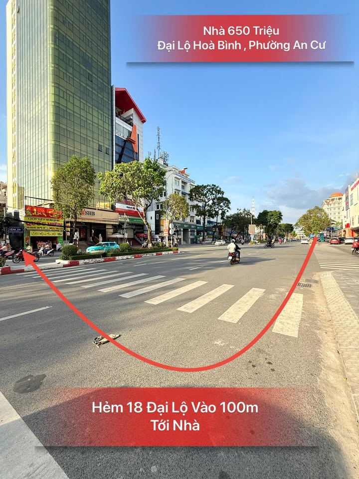 Nhà Hẻm 18 Đường Hòa Bình, Phường An Cư 8m² giá 650 triệu - Tiềm năng phát triển cao!