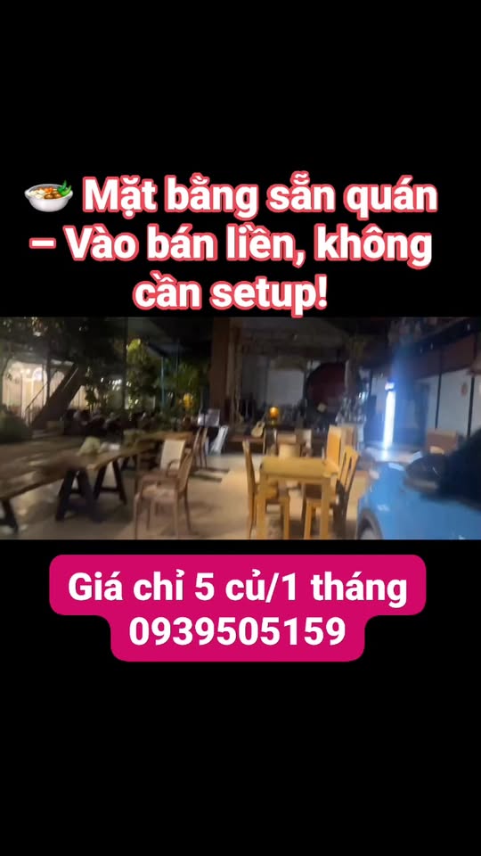 Cho thuê mặt bằng quán ăn tại Tôn Đức Thắng, Cần Thơ 100m² - Kinh doanh ổn định, giá tốt!