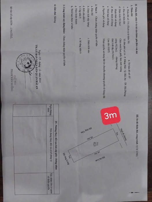 Đất lô góc 92.5m² tại 97 Đoàn Kết, Đằng Hải - Giá chỉ 2.867 tỷ!