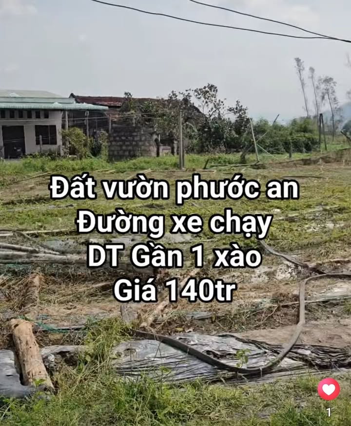 Đất vườn Phước An, Tuy Phước 3600m² giá 140 triệu - Cơ hội đầu tư hấp dẫn!