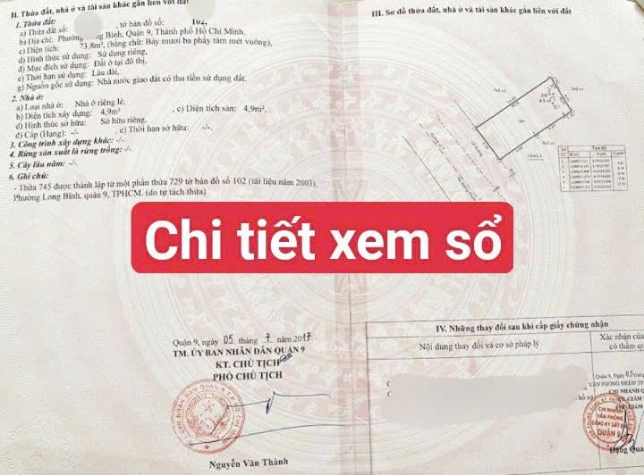 Đất nền Phước Thiện, Thủ Đức 73,8m² giá 4,25 tỷ - Pháp lý rõ ràng, sẵn sàng xây dựng!