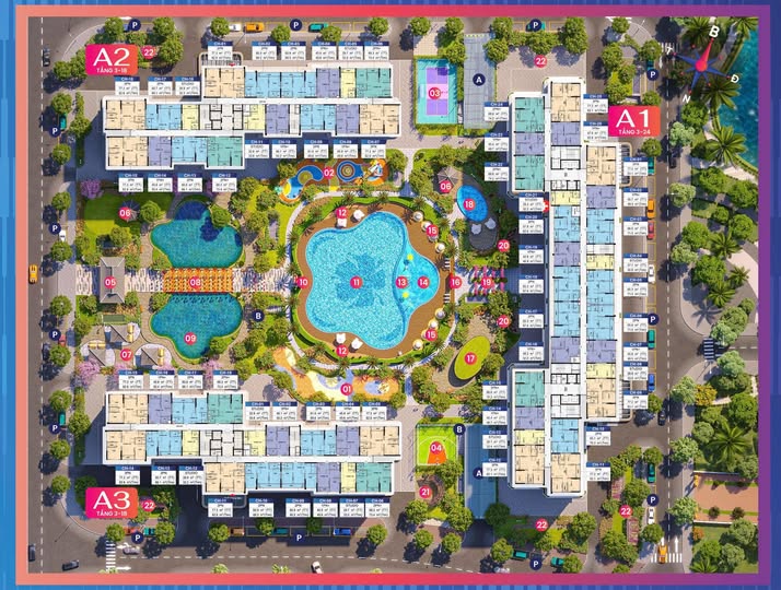 Căn hộ 3PN K-Park Avenue Thanh Hóa 77m² giá 3.6 tỷ - Không gian sống lý tưởng!