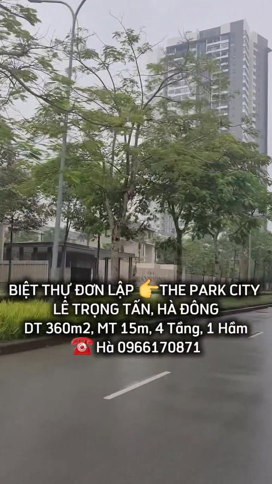 Biệt thự đơn lập Park City 360m² giá 100 tỷ - Không gian nghỉ dưỡng hoàn hảo!