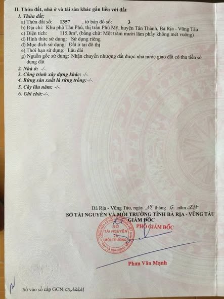 Đất mặt tiền kinh doanh Phú Mỹ 115m² giá 5 tỷ - Đầu tư sinh lời ngay!