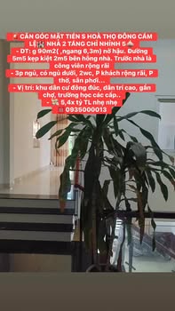 Nhà 2 tầng mặt tiền đường Hòa Thọ Đông, Cẩm Lệ 90m² giá 5.4 tỷ - Vị trí thuận lợi, không gian sống lý tưởng!