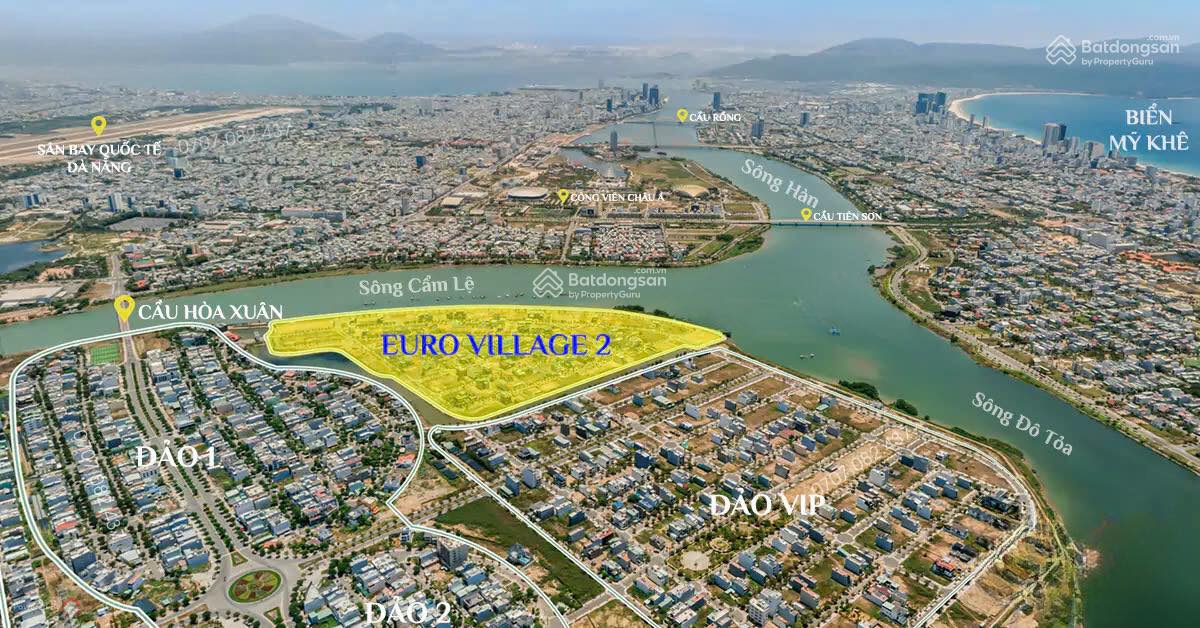 Biệt thự Euro Village 2 Đà Nẵng 316m² giá 11 tỷ - View sông tuyệt đẹp!