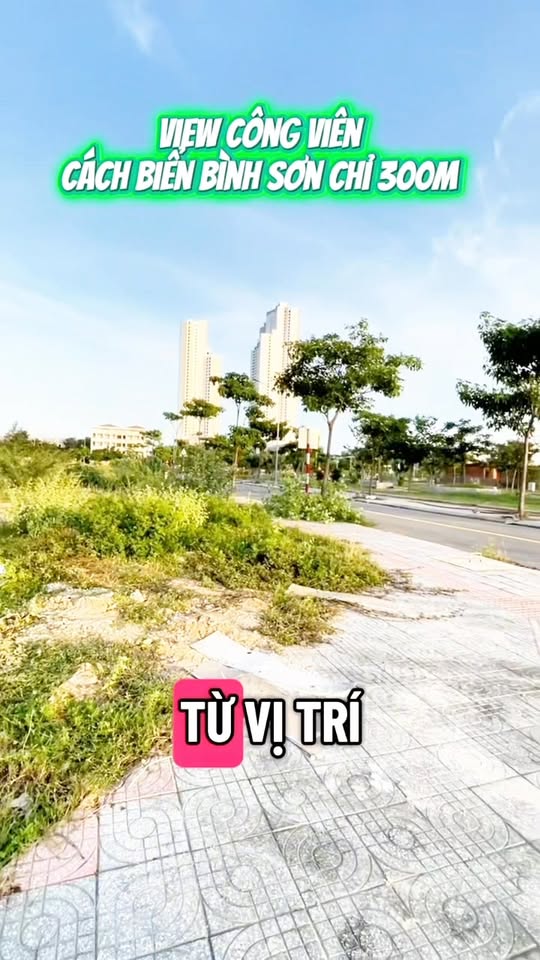 Đất Biển Bình Sơn Khu K2 Phan Rang 160m² giá 5 tỷ - View Công Viên tuyệt đẹp!