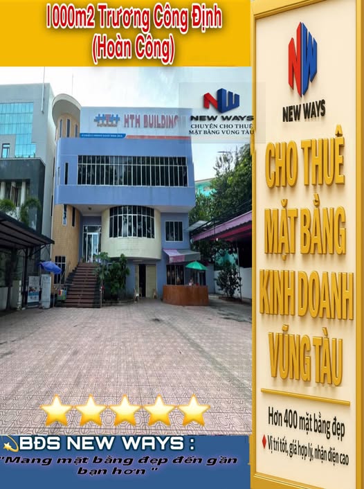 Cho thuê mặt tiền Trương Công Định 1000m² giá tốt - Bàn giao ngay!