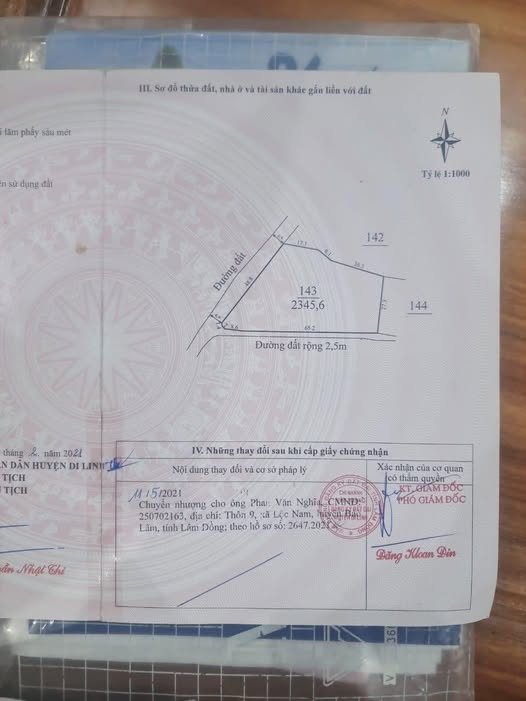 Đất nền 2 mặt tiền Đinh Trang Thượng, Di Linh 2345.6m² - Giá tốt bớt lộc!