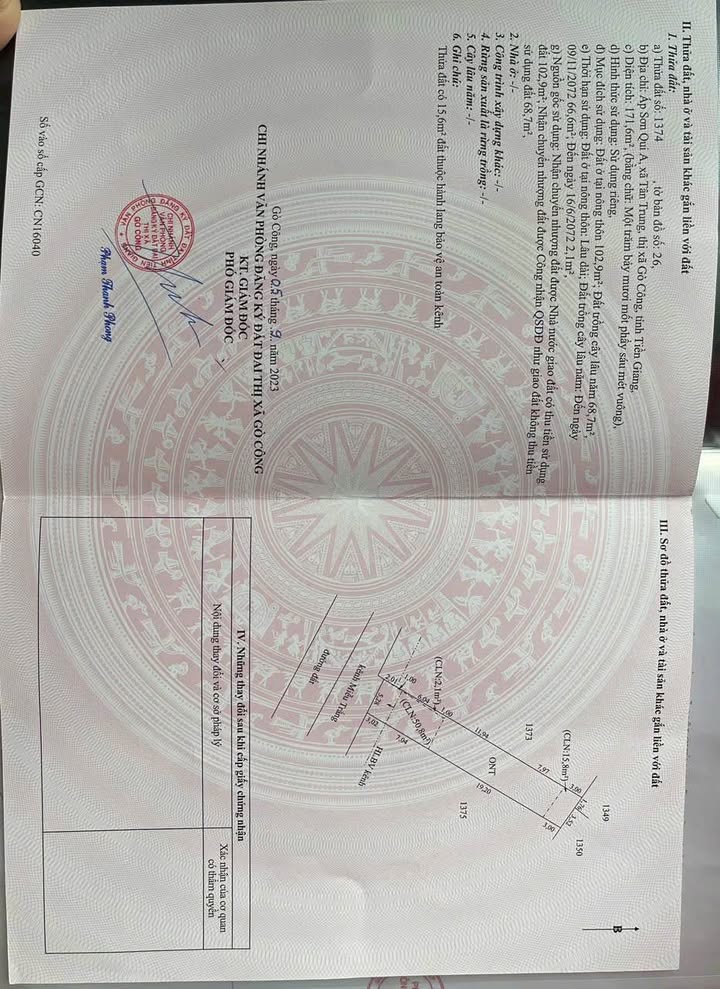 Đất nền Tân Trung, Gò Công 176m² giá 550 triệu - Sổ hồng đầy đủ, thương lượng trực tiếp!