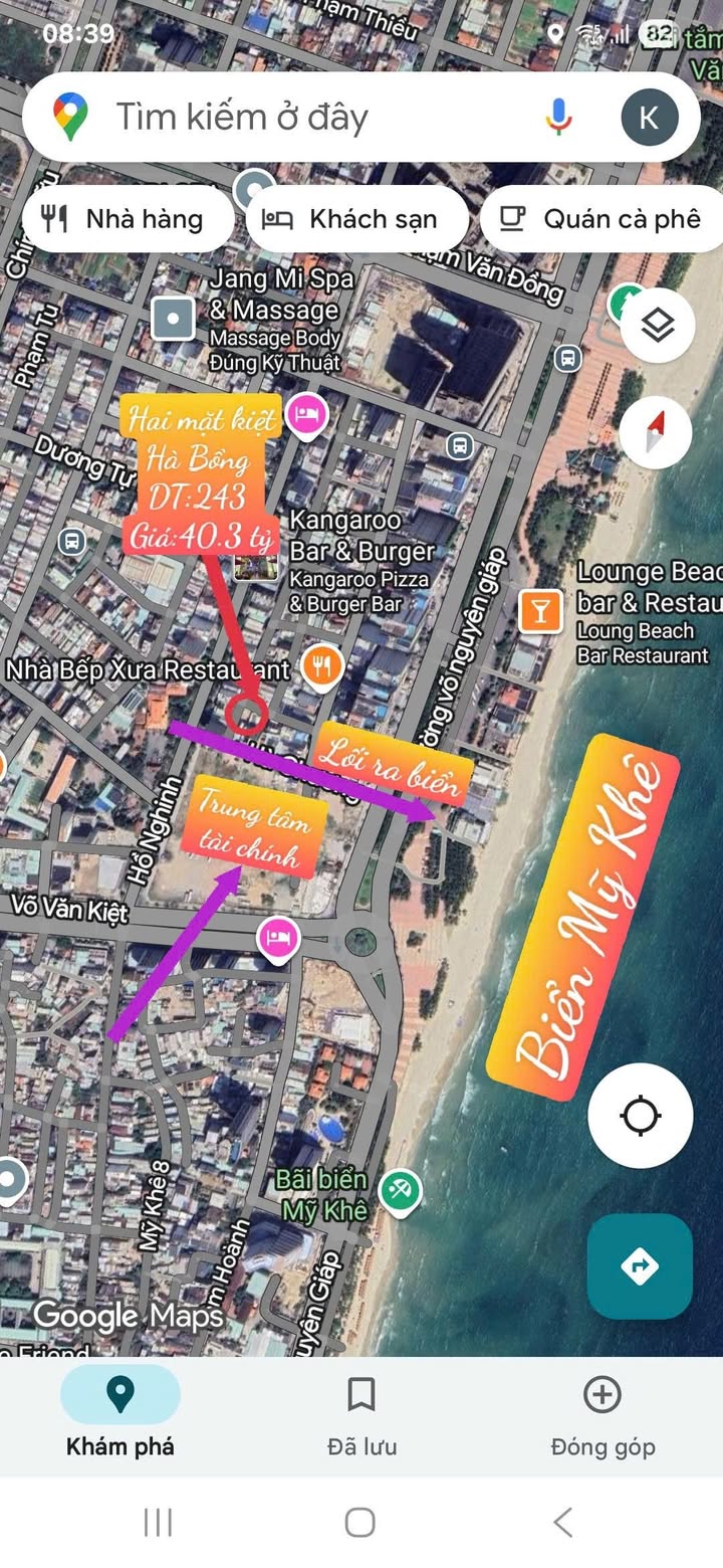 Đất nền hai mặt kiệt tại Đà Nẵng 243m² giá 40.3 tỷ - Đầu tư sinh lời cao!