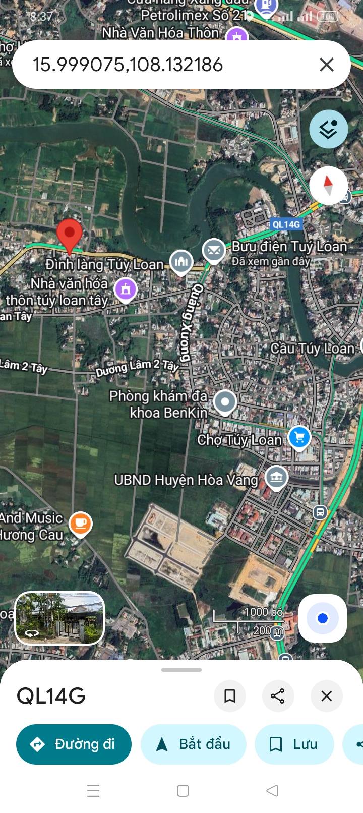 Đất mặt tiền đường 14g, Hòa Vang, Đà Nẵng - 360m² chỉ 2.7 tỷ - Cơ hội đầu tư tuyệt vời!