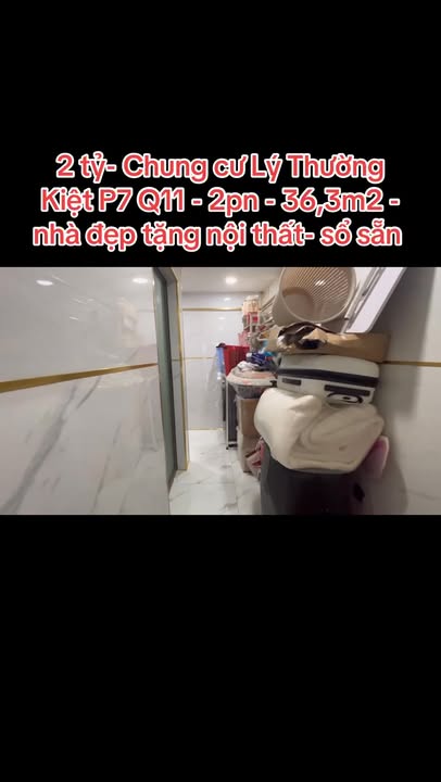 Chung cư Lý Thường Kiệt P7 Q11 36,3m² giá 2 tỷ - Nhà đẹp vào ở ngay!