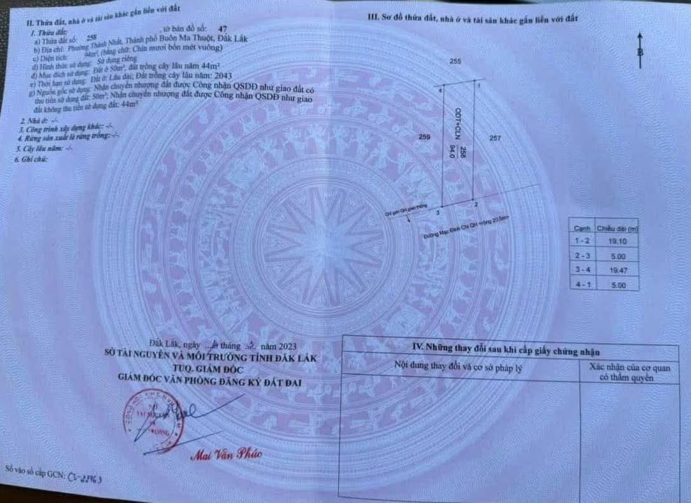 Đất mặt tiền đường Mạc Đỉnh Chi, Tân Tiến 95m² giá 3.456 tỷ - Vị trí lý tưởng cho kinh doanh!