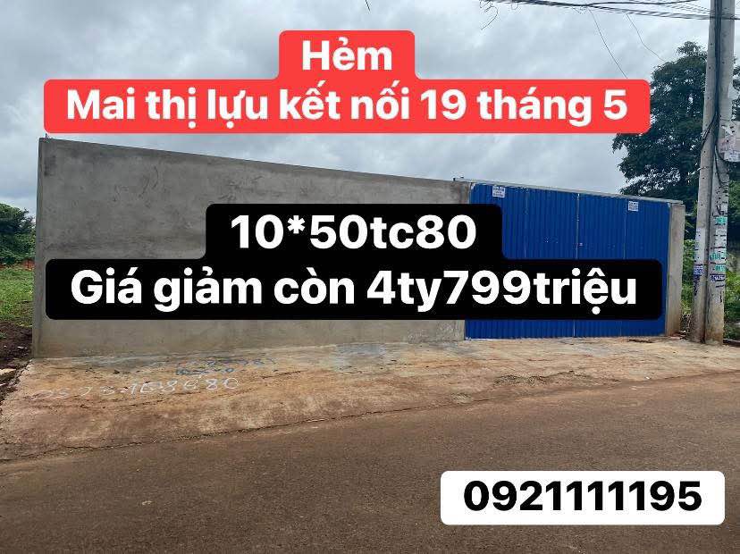 Lô đất mặt tiền Trần Quy Cáp 500m² giá 4.8 tỷ - Đầu tư sinh lời ngay!