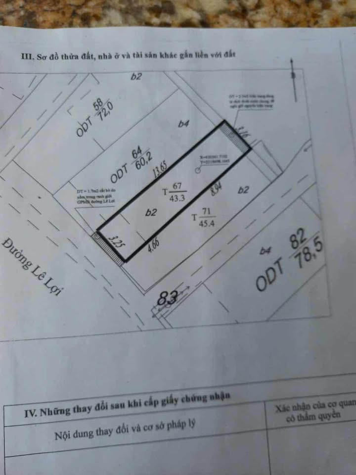 Bán đất tặng nhà mặt đường Lê Lợi, Yết Kiêu 43m² giá 3 tỷ - Đầu tư sinh lời ngay!