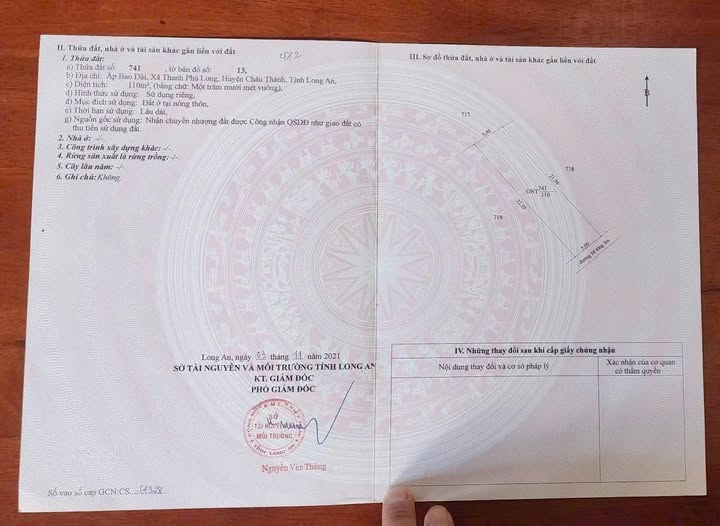 Đất nền 110m² tại Ấp Bào Dài, Long An chỉ 420 triệu - Cơ hội đầu tư không thể bỏ lỡ!