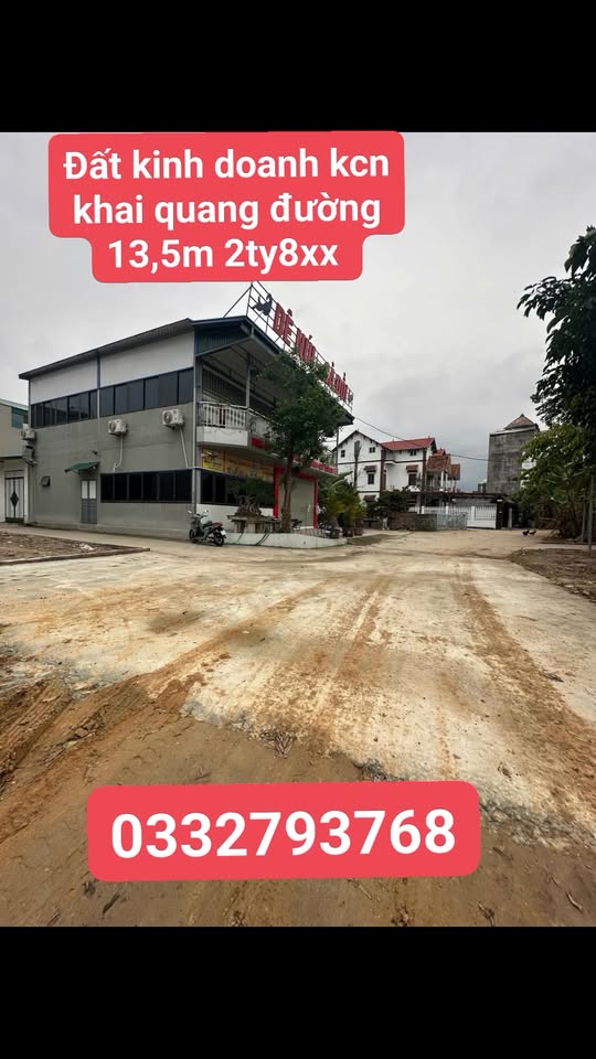 Đất 2 mặt tiền TDP Hán Lữ, Vĩnh Phúc 80m² giá 2.8 tỷ - Đầu tư sinh lời!