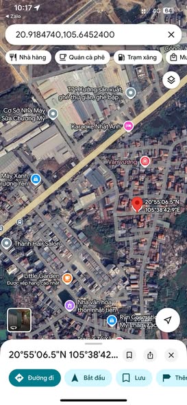 Đất thổ cư Phú Nghĩa, Chương Mỹ 161m² - Mặt tiền rộng 15m, giá tốt!