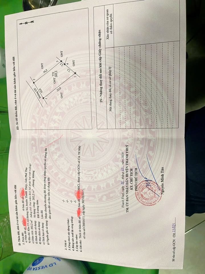 Đất thổ cư Hoàng Xá, Thanh Thủy 200m² giá 2 tỷ - Cơ hội đầu tư tốt!