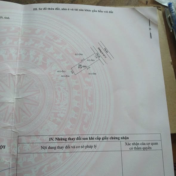 Đất nền Khu Tái Định Cư Chánh Nghĩa Thủ Dầu Một 97m² giá 4 tỷ - Cơ hội đầu tư hấp dẫn!