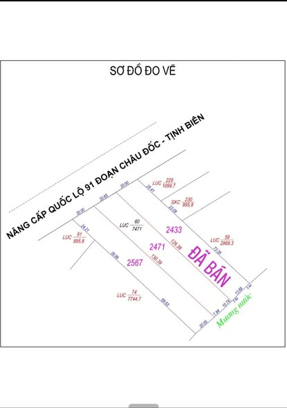 Đất mặt tiền đường Tránh Quốc lộ 91, Châu Đốc, 5.038m² - Tiềm năng sinh lời cao!
