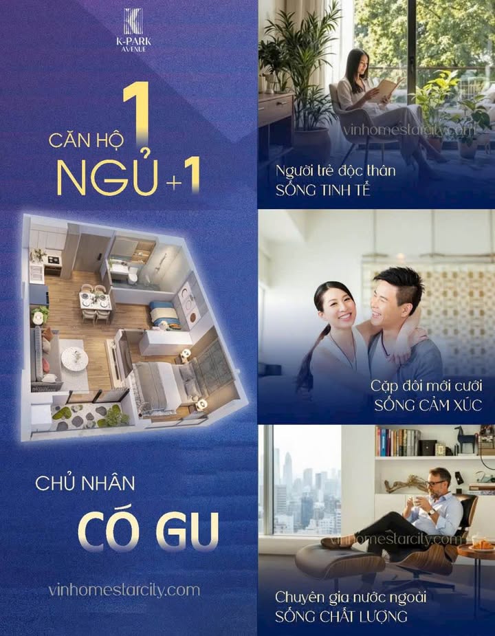 Căn hộ K-Park Avenue Thanh Hóa 47m² giá thỏa thuận - Không gian sống lý tưởng cho người trẻ!