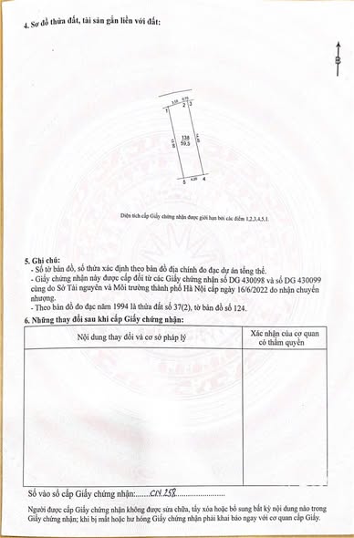 Đất nền xã Uy Nỗ, Đông Anh 59m² giá nhỉnh 5 tỷ - Sổ đỏ chính chủ