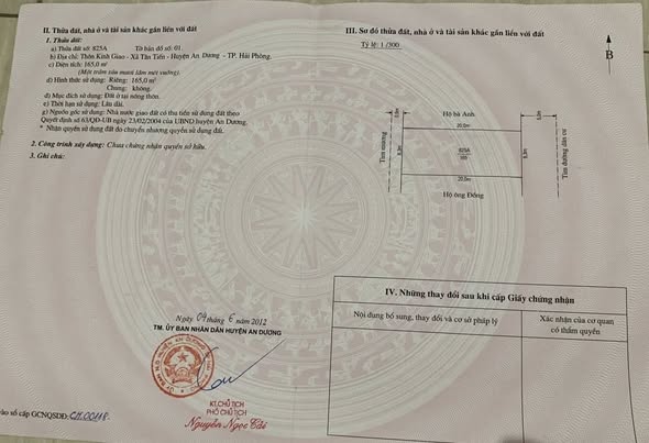 Đất nền Kinh Giao 165m² giá tốt - Sổ đỏ chính chủ, vị trí đắc địa!