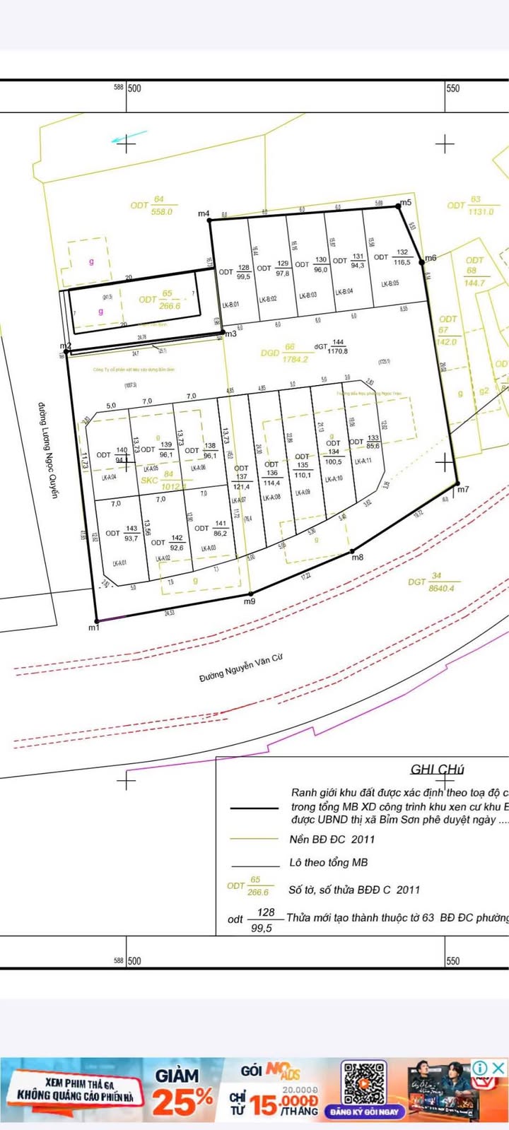 Đất 2 mặt tiền Ngọc Trạo, Bỉm Sơn 110m² - Giá hấp dẫn, sẵn sàng giao dịch!
