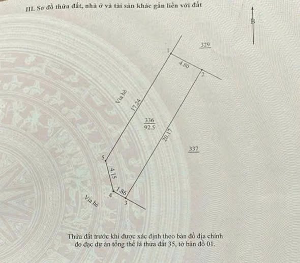Đất dịch vụ Trôi Hoài Đức 92.5m² giá chỉ 1.4 tỷ - Vị trí đẹp, tiềm năng lớn!