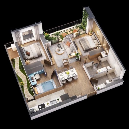 Căn hộ The Wisteria Hoài Đức 100m² giá 7 tỷ - Nhận nhà mới tinh ngay!