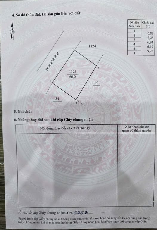 Đất nền Tái định cư Mai Pha 60m² - Hướng Tây, giá thỏa thuận