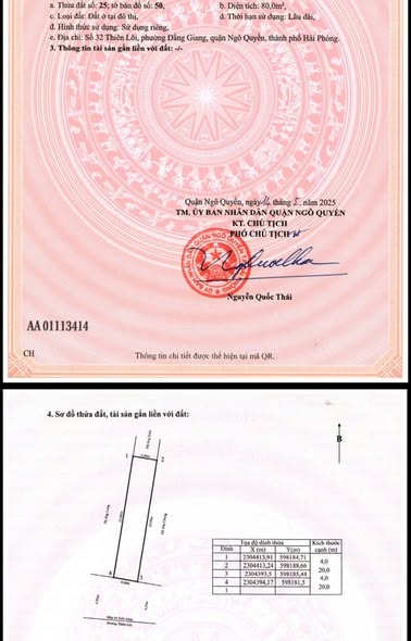 Đất nền 2 mặt đường Thiên Lôi, Hải Phòng 240m² giá 19.5 tỷ - Kinh doanh đắc địa!