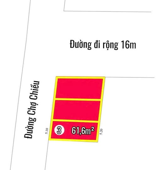 Đất nền mặt tiền đường Chợ Chiều, Diên An 61m² giá 1.75 tỷ - Đầu tư sinh lời!