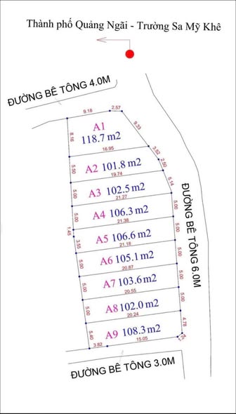 Đất Nghĩa Dũng Quảng Ngãi 100m² giá 900 triệu - Đầu tư sinh lời hấp dẫn!