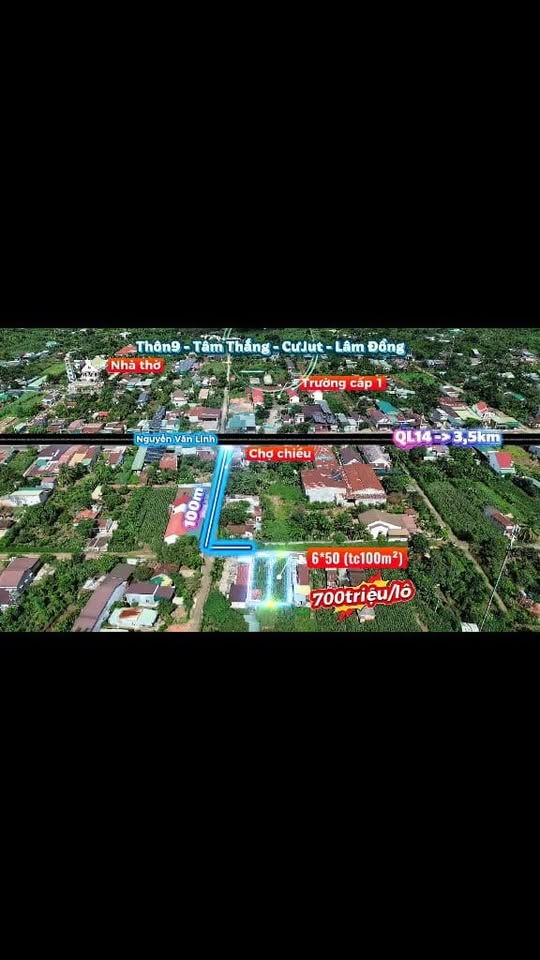 Đất nền Thôn 9, xã Tâm Thắng, huyện Cư Jút 300m² giá 700 triệu - Cơ hội đầu tư hấp dẫn!