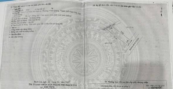 Bán đất nền lô góc Khu tái định cư Vĩnh Quang 260m² giá 3.9 tỷ - Cơ hội đầu tư hấp dẫn!